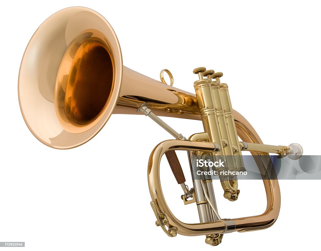Megáfono de latón - Foto de stock de Trompeta libre de derechos