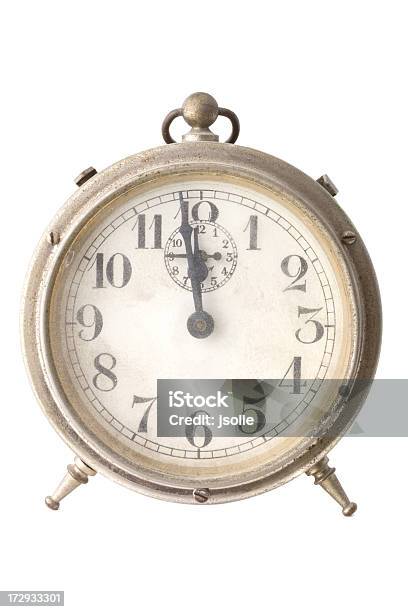 Old Alarm Clock Stock Photo - Download Image Now - 12 O'Clock, Alarm Clock, Circle