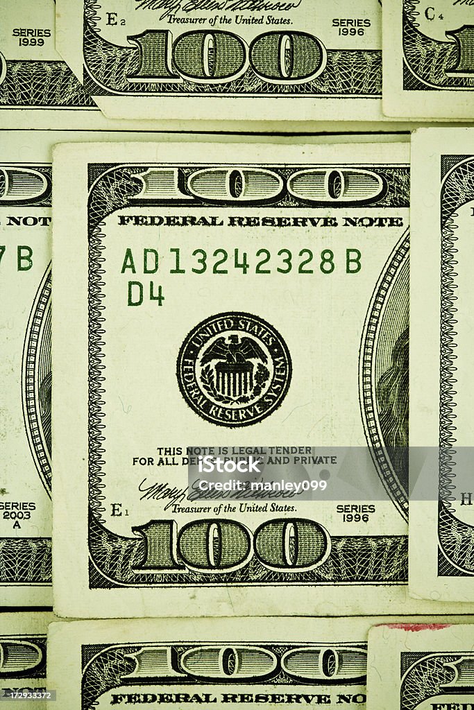 $100 fundo centrado - Royalty-free Abstrato Foto de stock