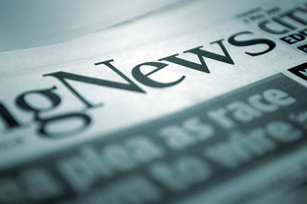 istock Close Up of Newspaper Title 172933428