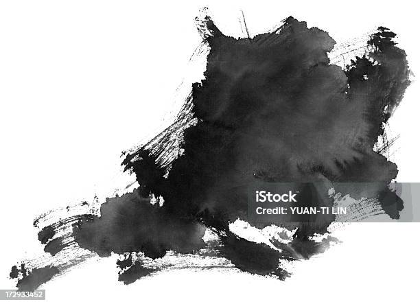 Цвет Живопись Эффект — стоковые фотографии и другие картинки Ink and Brush - Ink and Brush, Абстрактный, Влажный