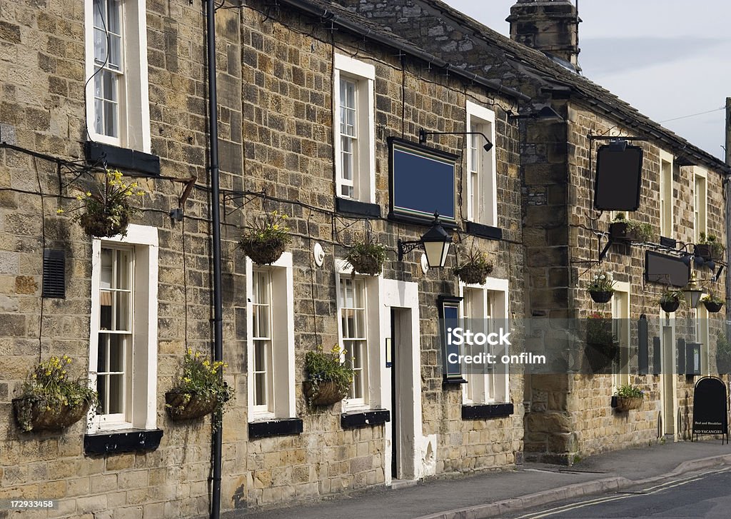 Two pubs "Two 19th century public houses in Bakewell, Derbyshire, UK." Pub Stock Photo