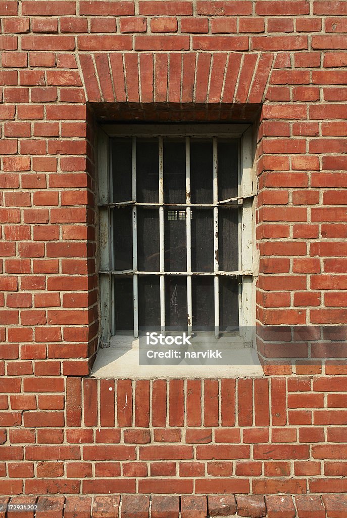 Wilde Gefängnis Fenster - Lizenzfrei Architektonisches Detail Stock-Foto