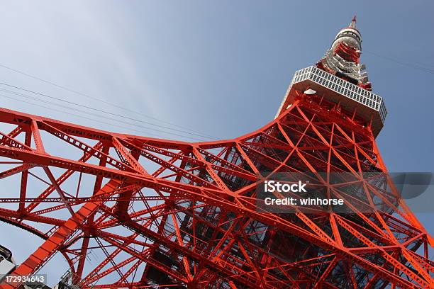 Torre De Tóquio - Fotografias de stock e mais imagens de Abstrato - Abstrato, Alto - Descrição Física, Antena de Televisão