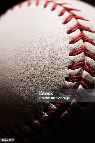 Baseballmakro Stockfoto und mehr Bilder von Baseball - Baseball, Baseball-Spielball, Naht - Saum