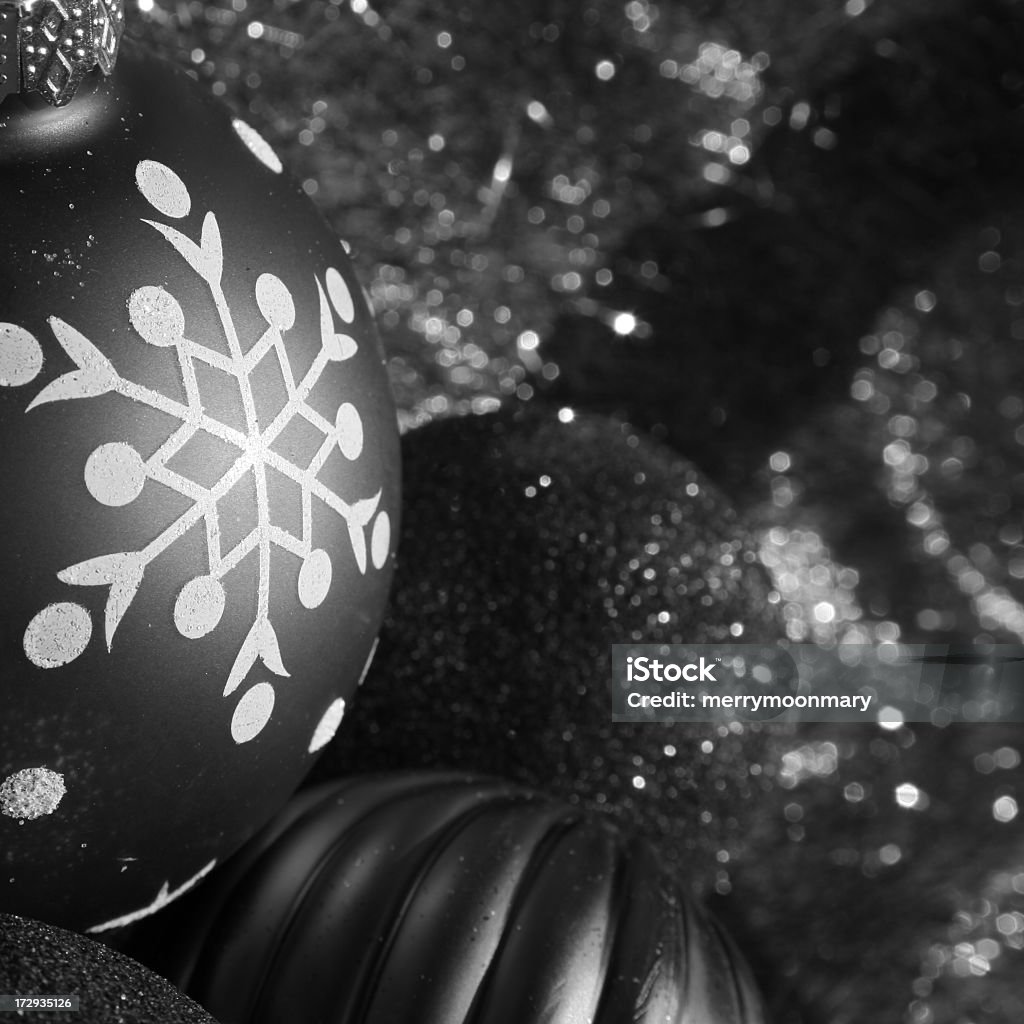 Bola de Árvore de preto e branco - Royalty-free Bola de Árvore de Natal Foto de stock