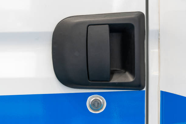 istock The door handle of the car 1729352272