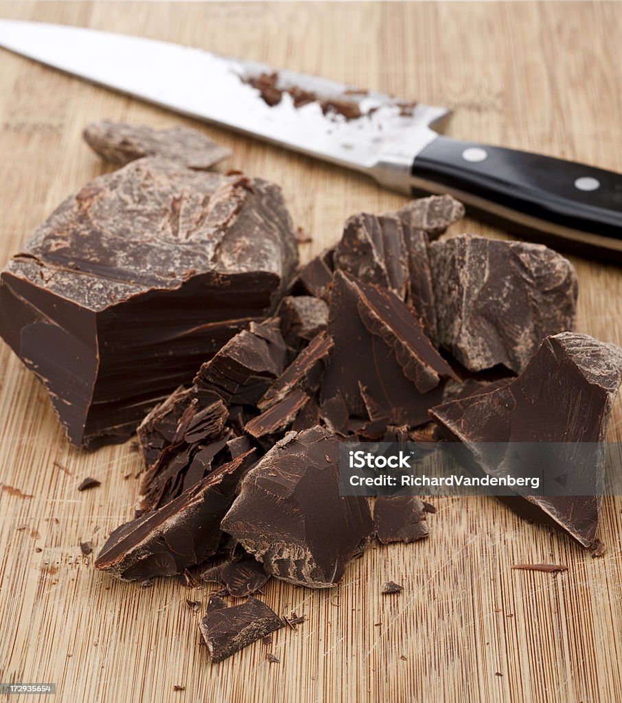 Chocolate na tábua de cozinha (XXL - Royalty-free Amontoar Foto de stock