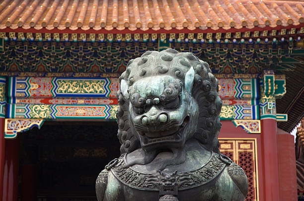 istock lion in fobidden city 172935734