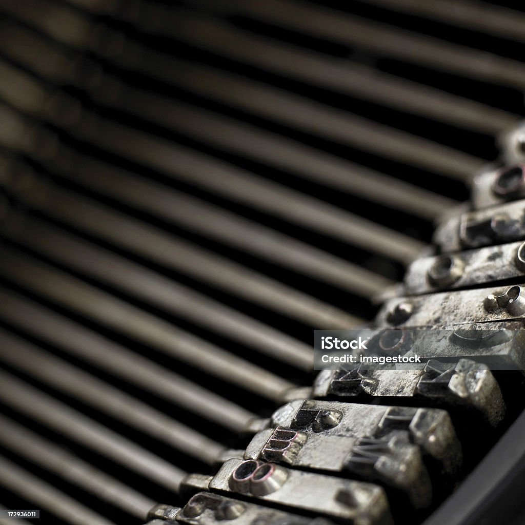 Chaves de máquina de escrever - Foto de stock de Andar para Trás royalty-free