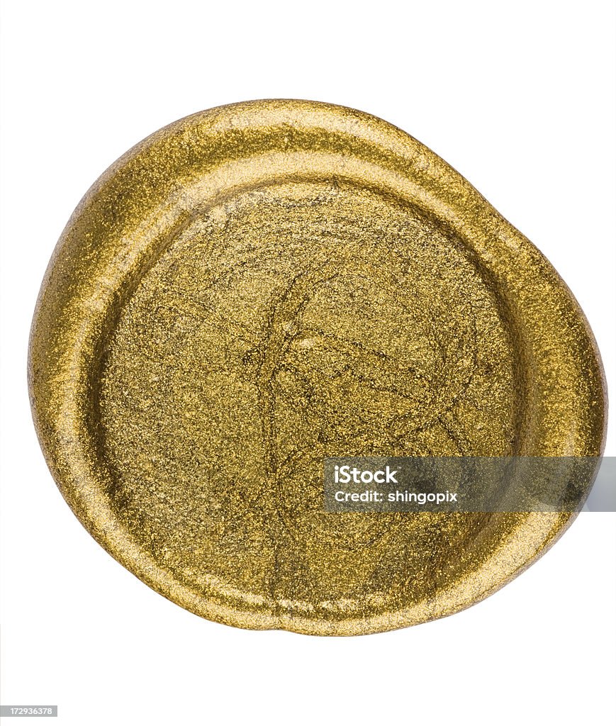 Golden seal - Foto stock royalty-free di Sigillo - Timbro