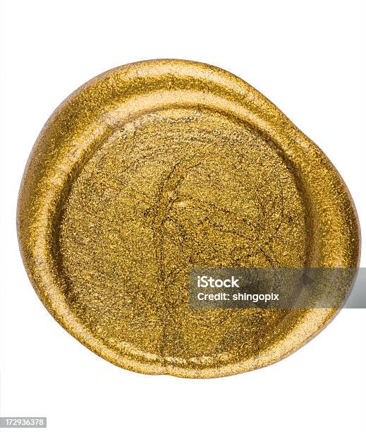 Golden Seal - Fotografie stock e altre immagini di Sigillo - Timbro - Sigillo - Timbro, Dorato - Colore descrittivo, Cera