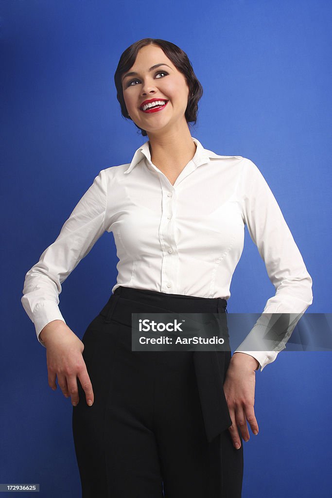 Mulher de negócios - Foto de stock de Estilo retrô royalty-free