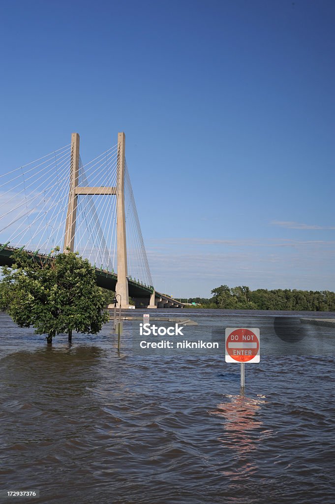 Fluss Hochwasser - Lizenzfrei Iowa Stock-Foto