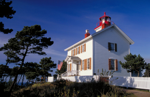 Yaquina Bay Lighthouse was only in service 3 years when it was replaced by the tall tower at Yaquina Head.