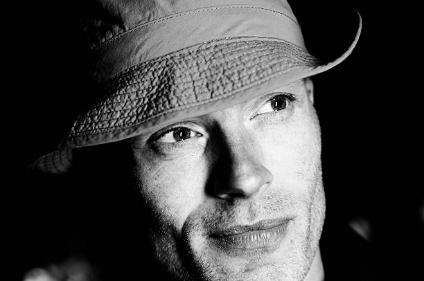 istock hunter, golfer, fisherman portrait 172939006
