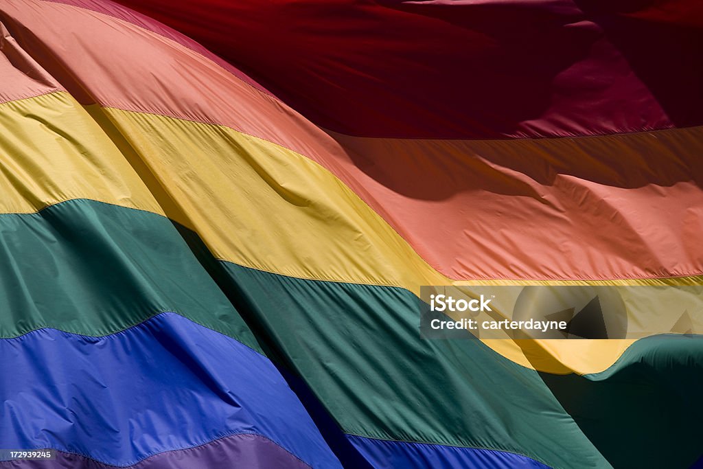 Bandiera arcobaleno - Foto stock royalty-free di Bandiera