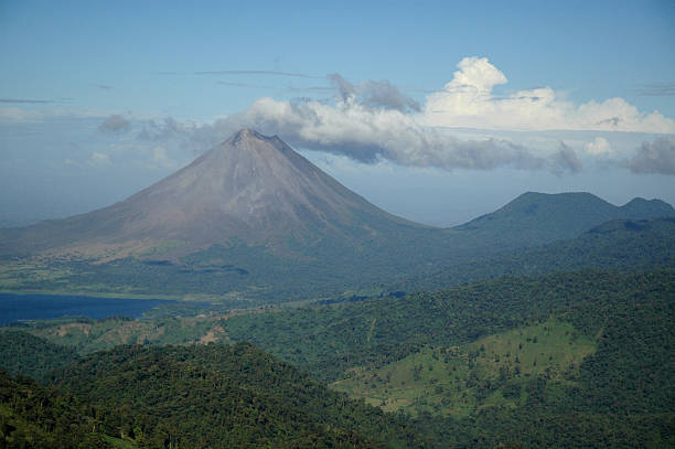 アレナル火山コスタリカ ストックフォト