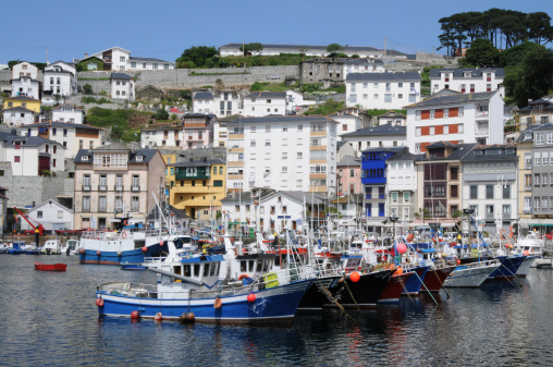 The small and pretty Asturian fishing village of Luarca has many restaurants and cafes on the seafront
