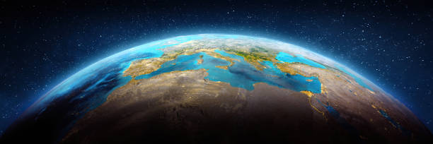 istock Europe, Mediterranean sea air view 1729413441