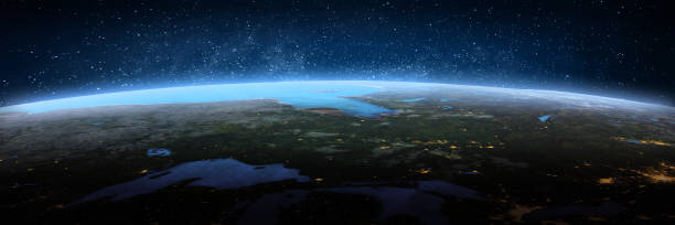 istock Canada, landscape frome space 1729413986