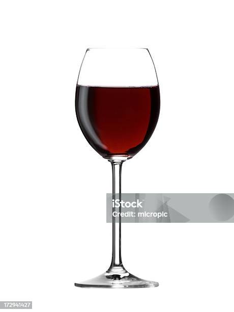 Photo libre de droit de Vin Rouge banque d'images et plus d'images libres de droit de Verre à vin - Verre à vin, Plein, Objet ou sujet détouré