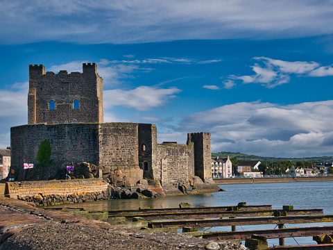 Carrickfergus Castle - a Norman castle in Northern Ireland, situated in the town of Carrickfergus in County Antrim, on the northern shore of Belfast Lough.
