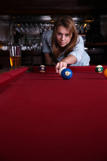 Beer & Billiards stock photo