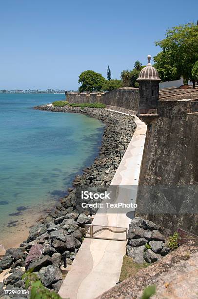 San Juan Walkway Stock Photo - Download Image Now - Architectural Feature, Beach, Capital Cities