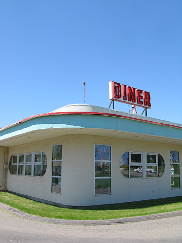 Classic 1950's North American roadside diner.