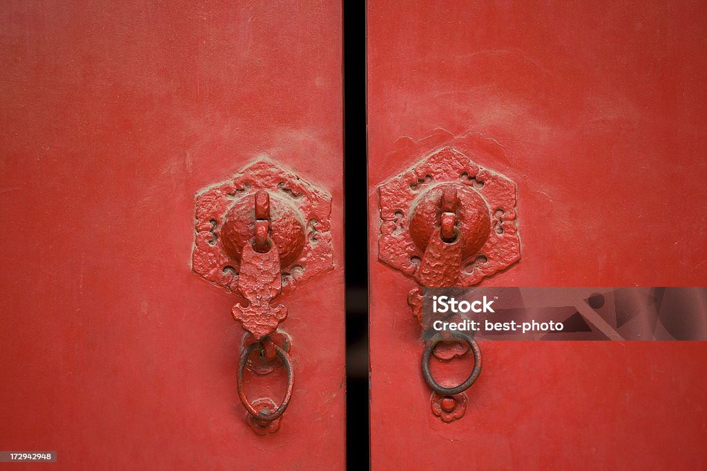 Antigua puerta china - Foto de stock de Abstracto libre de derechos