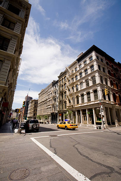 istock Panoramic view of SoHo street on a sunny day 172943169