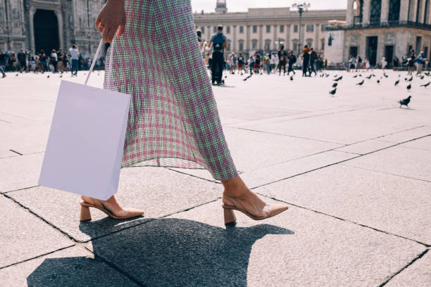 Anonymous Businesswoman Walking On The Street After Work