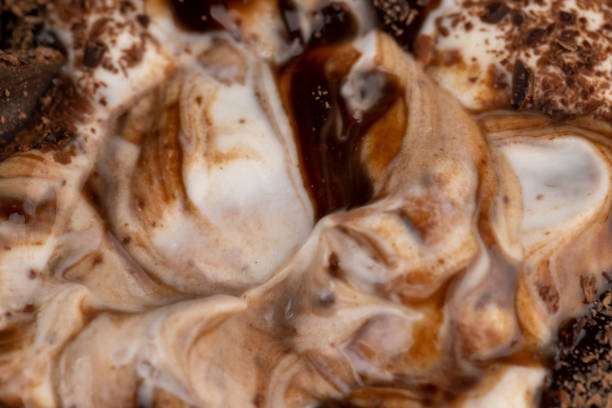istock Fresh Yogurt with added chocolate for chocolate flavor 1729433562