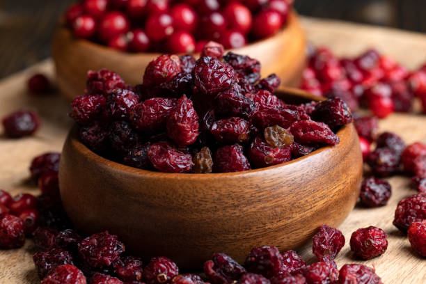 istock Dried red cranberries with sugar syrup 1729433572