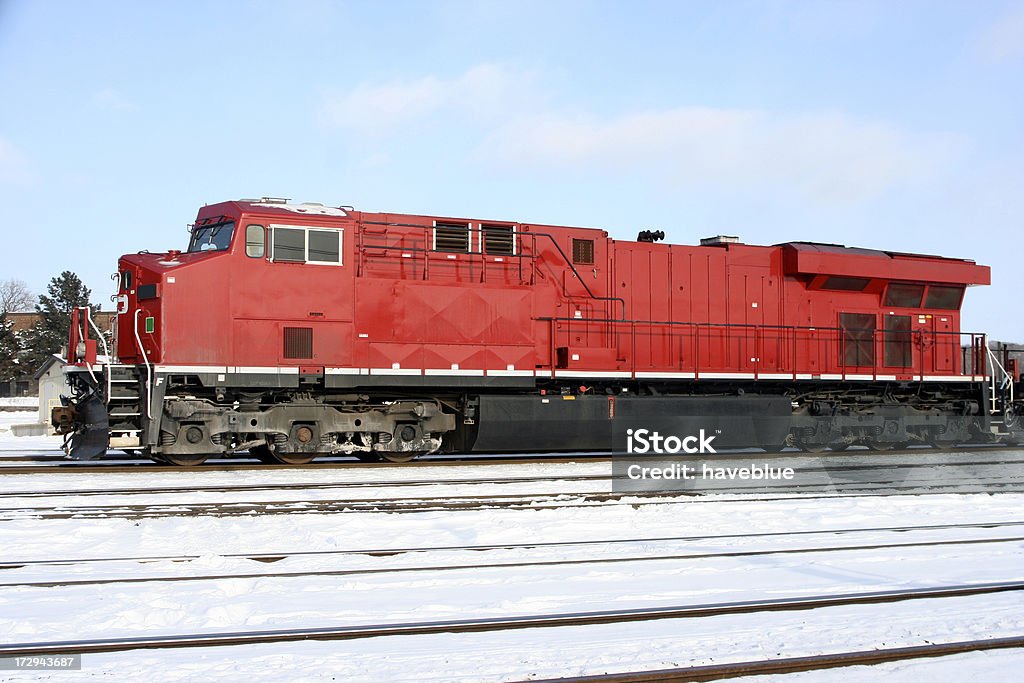 Train, big et rouge - Photo de Bleu libre de droits