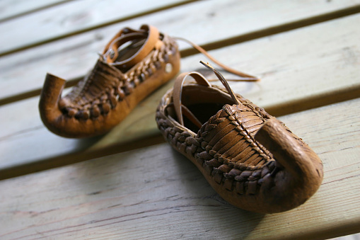 pair of bosnian traditional shoes