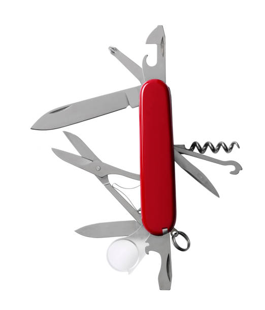 Swiss army knife stock photo