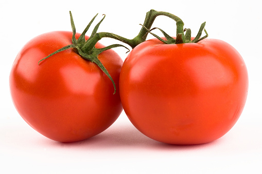 A couple of ripe and juicy tomatoes