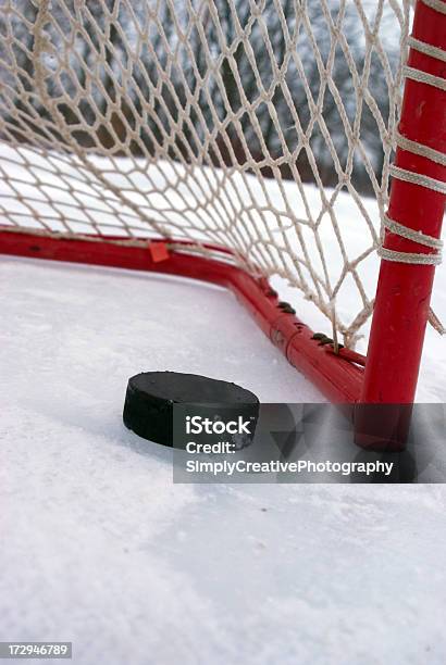 Photo libre de droit de Presque Dans Le Net banque d'images et plus d'images libres de droit de Hockey sur glace - Hockey sur glace, Adulte, Banquise