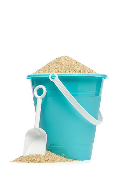 ブルーのバケツ - sand bucket ストックフォトと画像