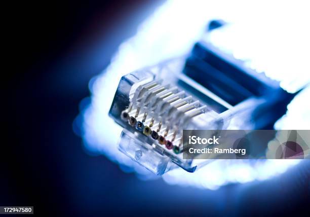 Digital Network Stock Photo - Download Image Now - Abstract, Bandwidth, Blue