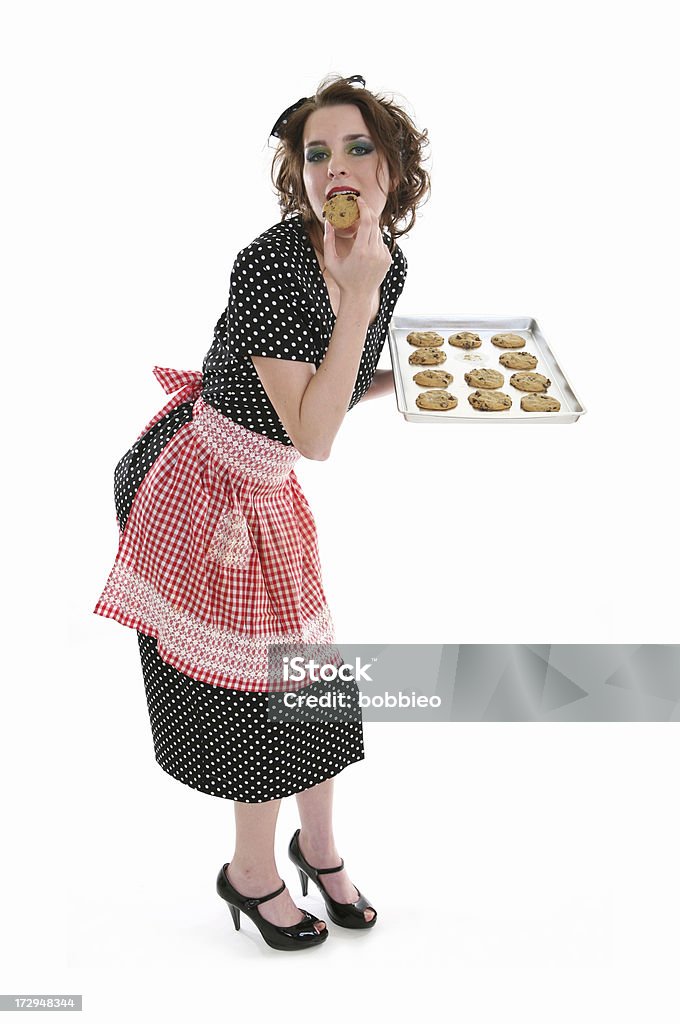 Retro Hausfrau Cookies Series - Lizenzfrei Ehefrau Stock-Foto