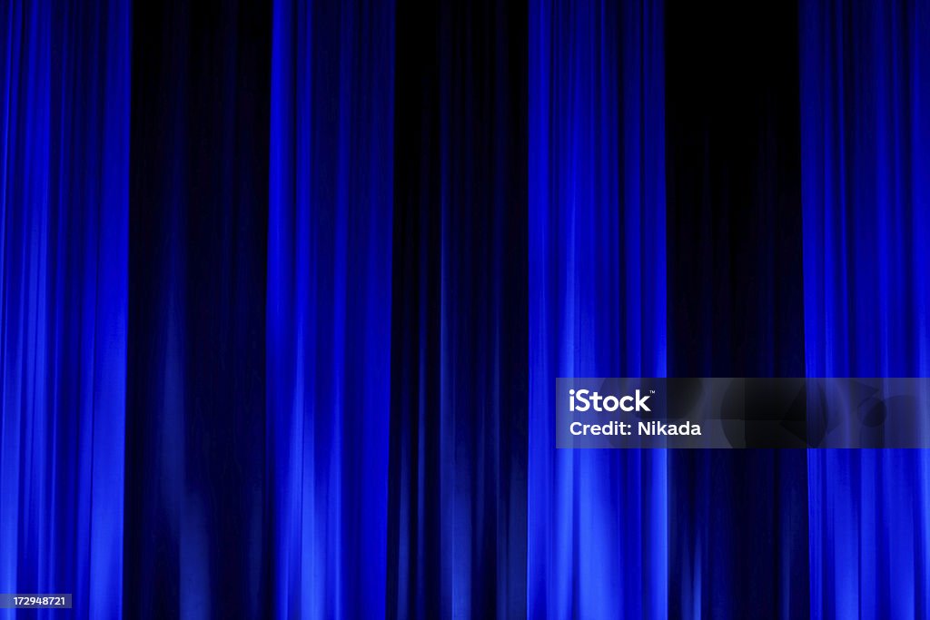 Sipario blu - Foto stock royalty-free di Arte, Cultura e Spettacolo