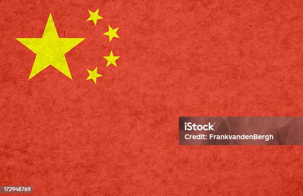 Flaga Chin Na Cętkowany Papieru - zdjęcia stockowe i więcej obrazów Azja - Azja, Bez ludzi, Chiny
