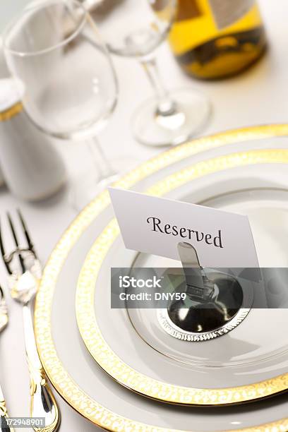Table Reserved Stock Photo - Download Image Now - Celebration, Celebration Event, Dinner