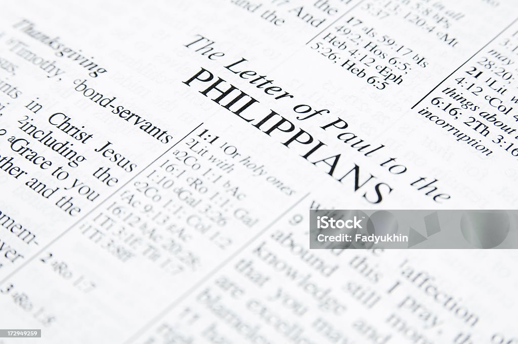 Letra para Philippians - Royalty-free Aprender Foto de stock