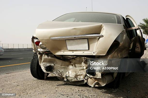 Car Accident Series Stock Photo - Download Image Now - Rear View, Car Accident, Bumper