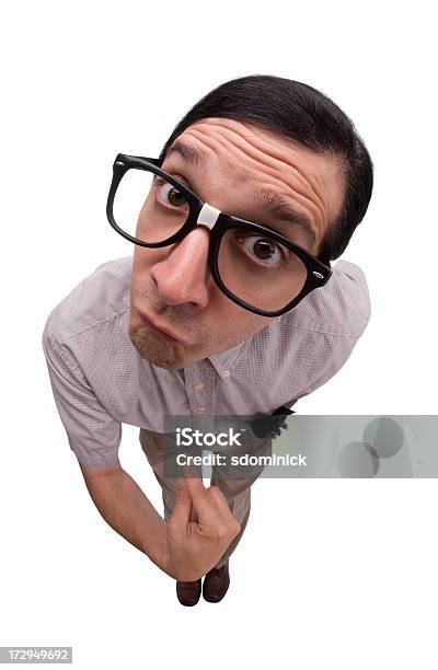 Computer Geek Wanna Piece Of Me Stock Photo - Download Image Now - 35-39 Years, Adult, Adults Only