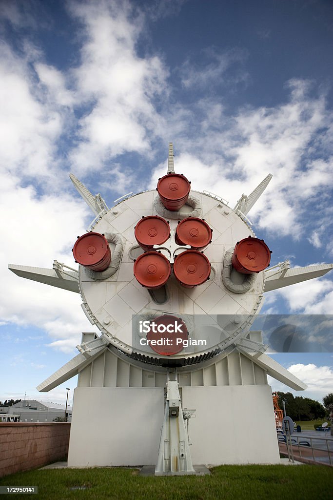 Rocket at Cape Canaveral Space booster in Florida Space Coast Authority Stock Photo